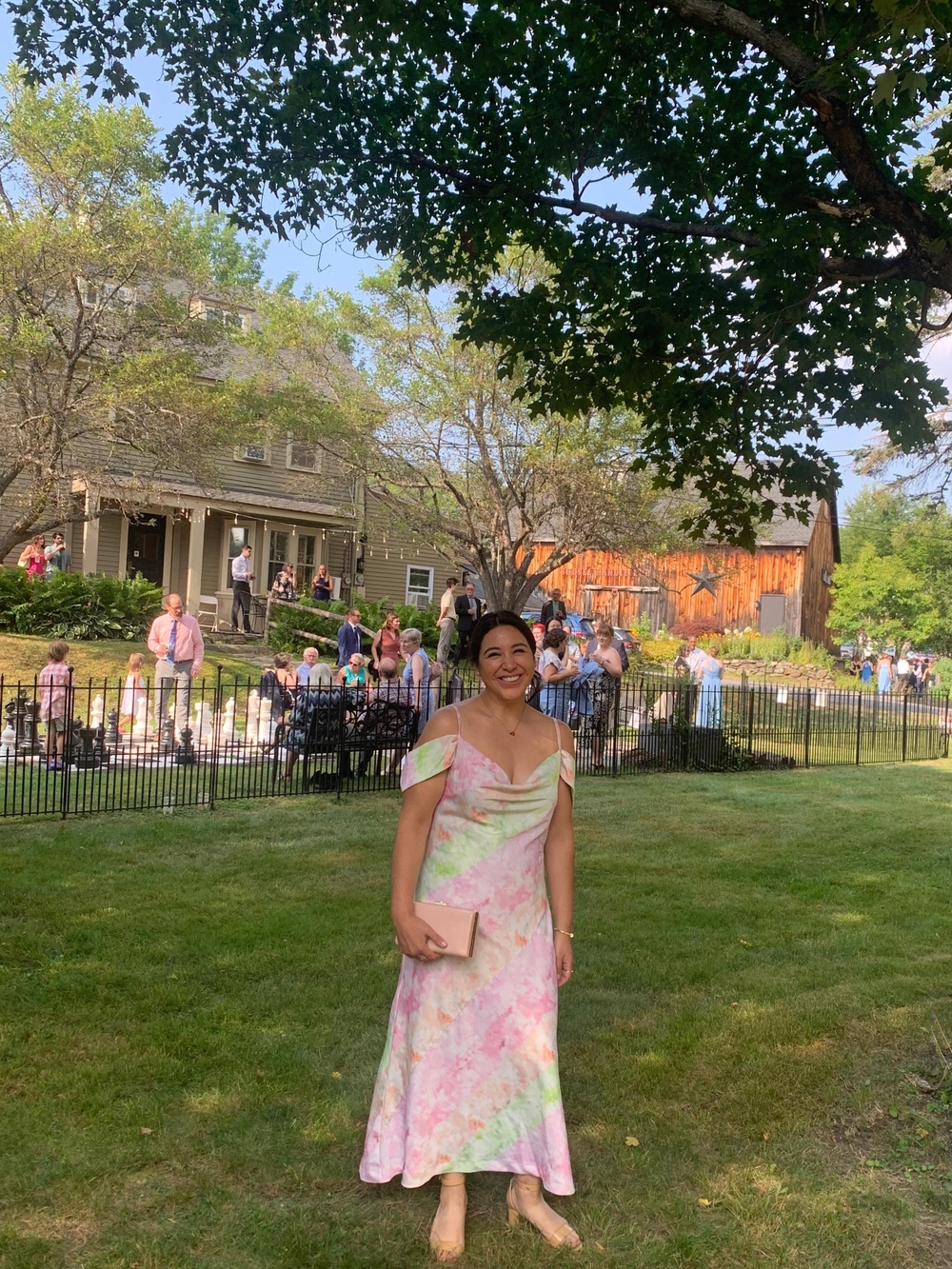 Eloquii Pastel Watercolor Tie-Dye Slip Dress